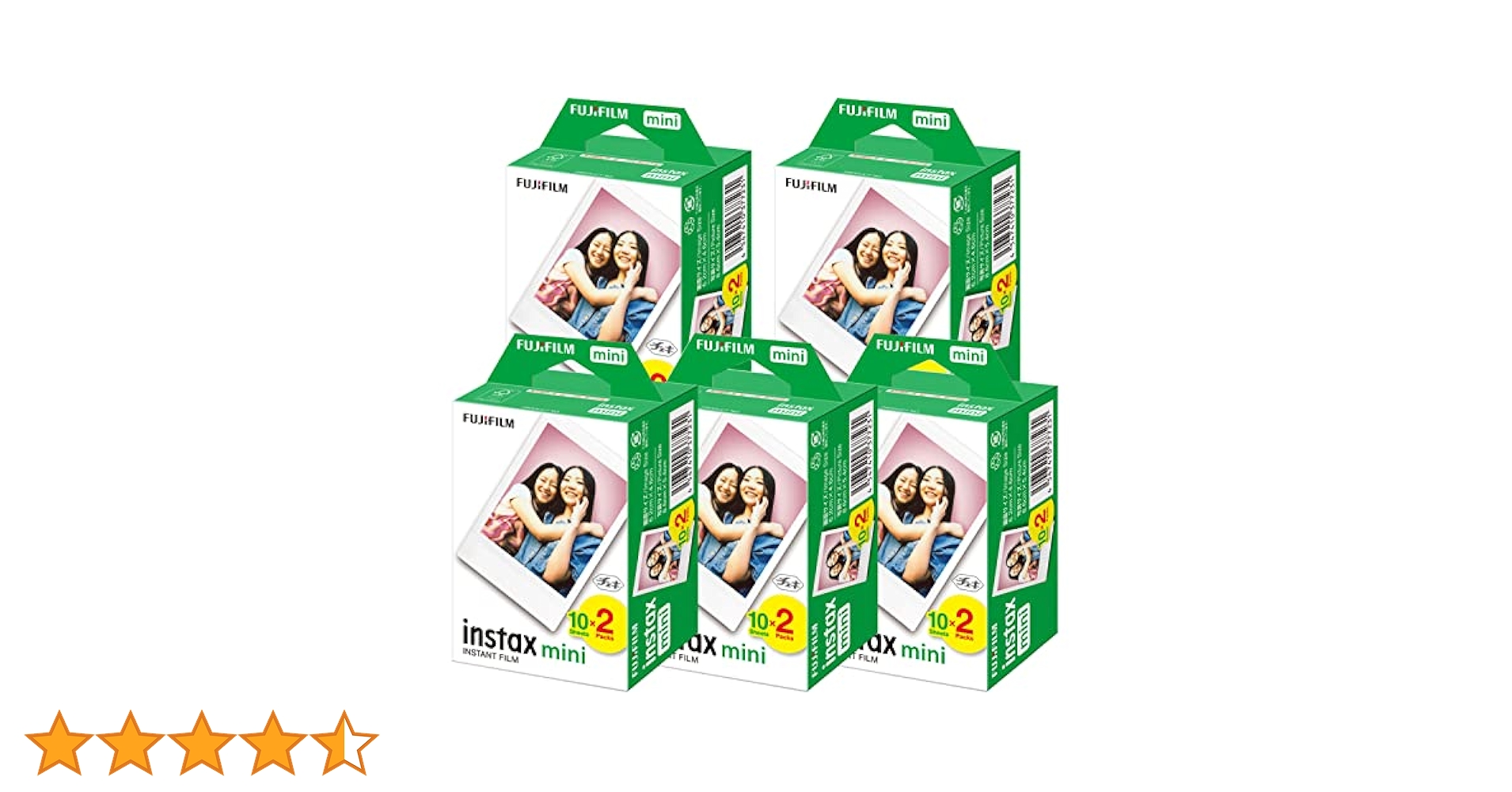 FUJIFILM instax mini フィルム 20枚×5パック Amazon | インスタントカメラ・チェキミニフィルム film Instax